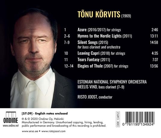 Hymns to the Nordic Lights - CD Audio di Estonian National Symphony Orchestra,Tonu Korvits - 2