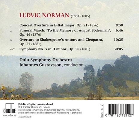 Symphony No.3 - Ouvertures - CD Audio di Ludvig Norman - 2