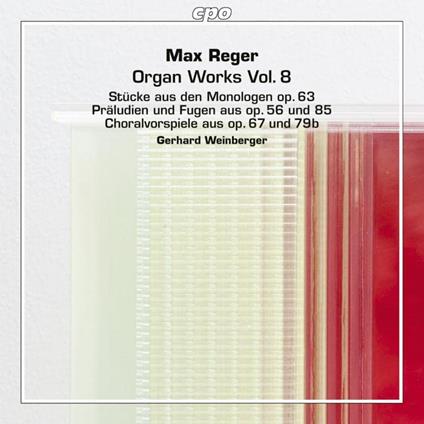 Organ Works Vol.8. Historical Instruments Reger'S Days - CD Audio di Gerhard Weinberger