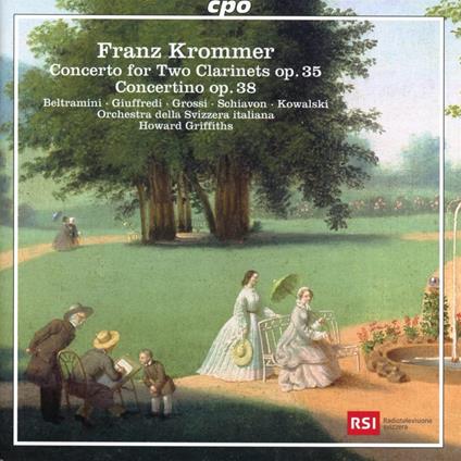 Concerto For Two Clarinets - CD Audio di Franztisek Vincenc Krommer