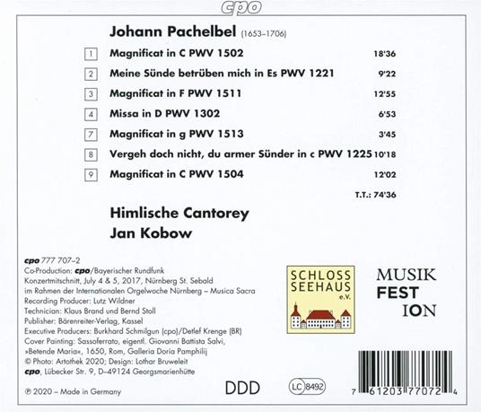 Four Magnificats - CD Audio di Johann Pachelbel - 2