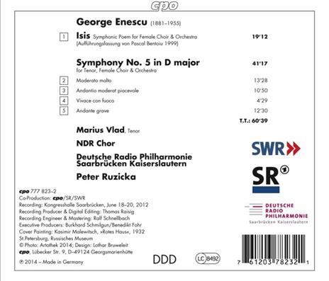 Sinfonia N.5 - CD Audio di George Enescu - 2