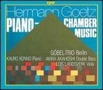 Musica da camera per pianoforte - CD Audio di Hermann Goetz,Göbel Trio Berlin,Kauro Konno