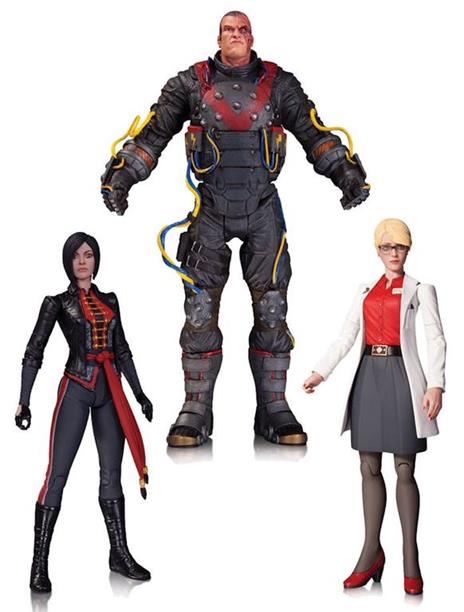 Batman Arkham Origins 3 Pack Harleen Shiva Electrocutioner Figure - 2