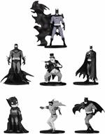 Dc Collectibles Batman Black & White Mini Pvc Figure 7 Pack Set 4