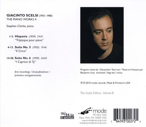 Musica per Pianoforte vol.4 - CD Audio di Giacinto Scelsi - 2