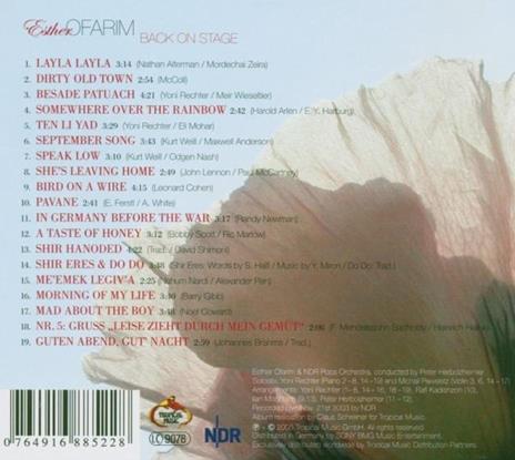 Back on Stage - CD Audio di Esther Ofarim - 2