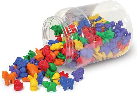 Learning Resources- Figurine a Forma di Animali della Fattoria Friendly Farm (Set da 144), Colore, LER0187 - 4