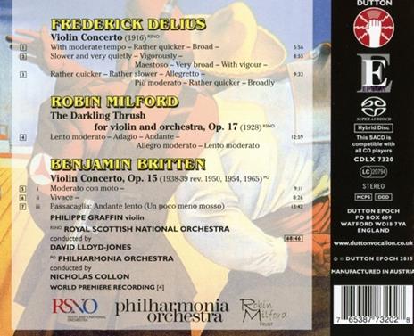 Violin Concerto - CD Audio di Benjamin Britten - 2