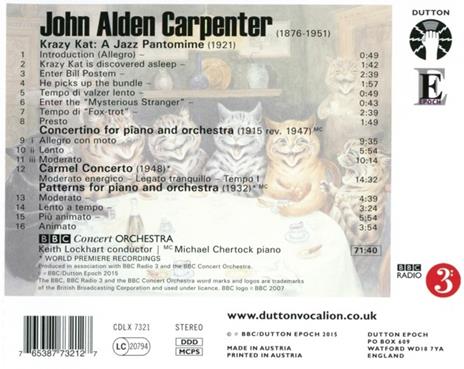 Krazy Kat - A Jazz Pantomime - CD Audio di John Alden Carpenter - 2
