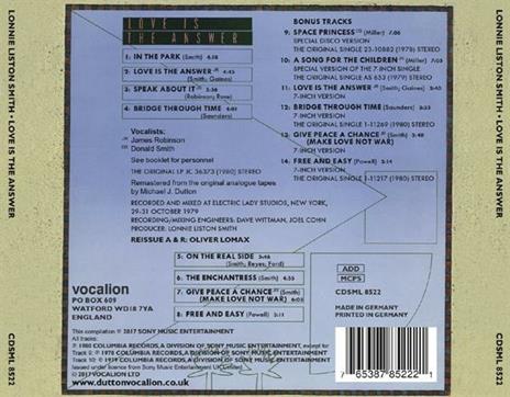 Love Is the Answer - CD Audio di Lonnie Liston Smith - 2