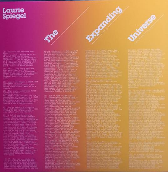 Expanding Universe - Vinile LP di Laurie Spiegel