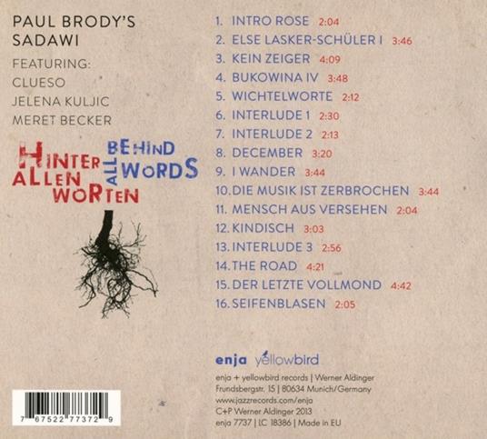 Beyond All Words - CD Audio di Paul Brody - 2