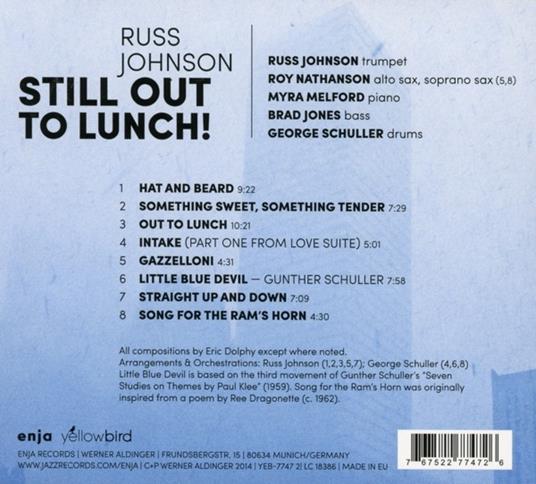 Still Out to Lunch! - CD Audio di Russ Johnson - 2