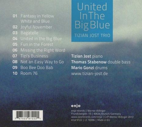 United in the Big Blue - CD Audio di Tizian Jost - 2