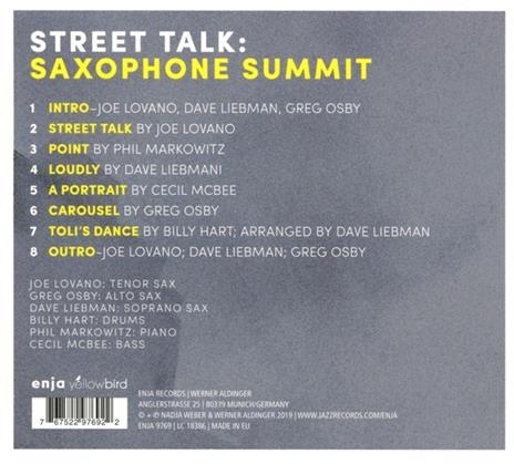 Street Talk - CD Audio di Saxophone Summit - 2