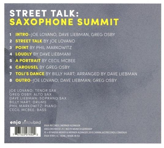 Street Talk - CD Audio di Saxophone Summit - 2