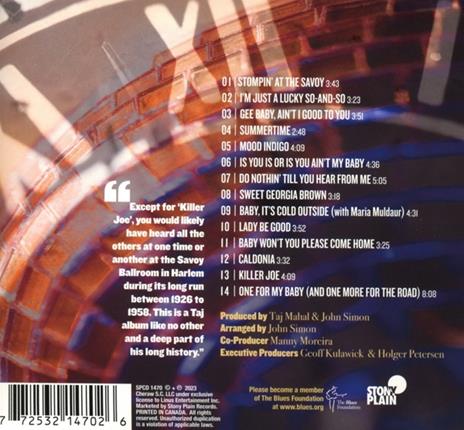 Savoy - CD Audio di Taj Mahal - 2