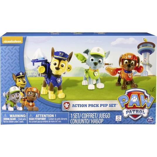 Paw Patrol Action Pack Pups 3pk Online Exclusive 2 (Rocky Zuma Chase) - 2