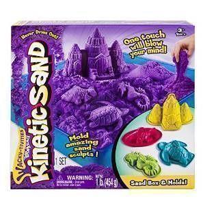 Kinetic Sand. Sabbia Modellabile. Set Sabbia con 4 Formine