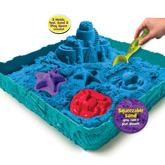 Kinetic Sand. Sabbia Modellabile. Set Sabbia con 4 Formine - 12