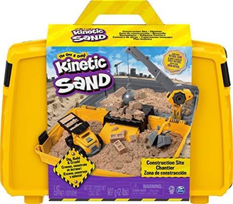 Kinetic Sand Valigetta Cantiere Con Veicolo E 907 G Di Sabbia, Dai 3 Anni, 6055877