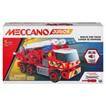 Meccano Junior, Kit di costruzione STEAM Camion dei pompieri con luci e suoni, per bambini dai 5 anni in su. 6056415