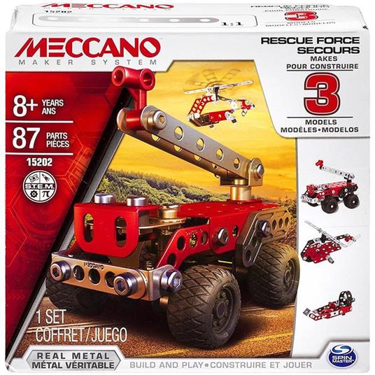 Meccano. Rescue Force. Confezione 3 Modelli 80 Pz - 2