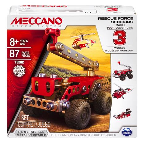 Meccano. Rescue Force. Confezione 3 Modelli 80 Pz - 4