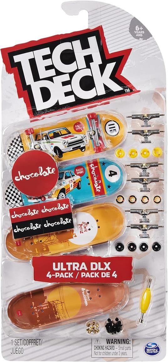 TECH DECK Pack Deluxe da 4 skate assortito - 4
