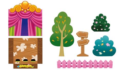 Hamsters in a  House. Playset Deluxe - 8