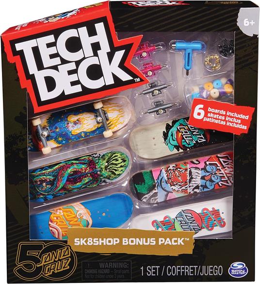 TECH DECK Bonus pack da 6 skate assortito - 5