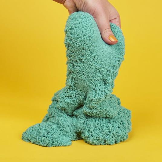 Kinetic Sand , sacchetto da 907 g di vera sabbia scintillante verde acqua scintillante da schiacciare, mescolare e modellare - 3