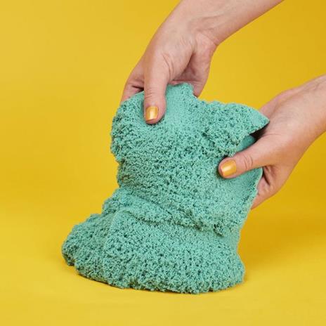 Kinetic Sand , sacchetto da 907 g di vera sabbia scintillante verde acqua scintillante da schiacciare, mescolare e modellare - 4