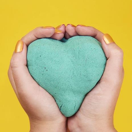 Kinetic Sand , sacchetto da 907 g di vera sabbia scintillante verde acqua scintillante da schiacciare, mescolare e modellare - 5