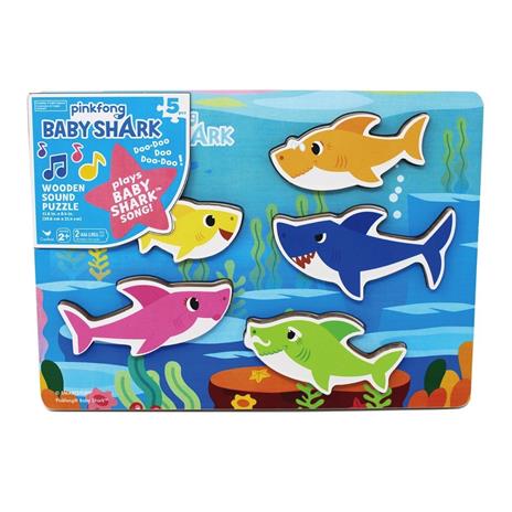 Baby Shark Puzzle In Legno, Con Melodia E Canzone Di Baby Shark