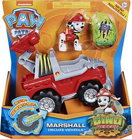 PAW PATROL 6059518 Dino Rescue Marshall's Deluxe Rev Up Vehicle with Mystery Dinosaur Figure - 3