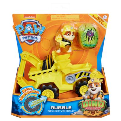 PAT PATROL - VEICOLO + DELUXE FIGURE RUBEN DINO RESCUE Paw Patrol - 6059519 - Gioco di auto giocattolo a carica per bambini di 3 anni - 2