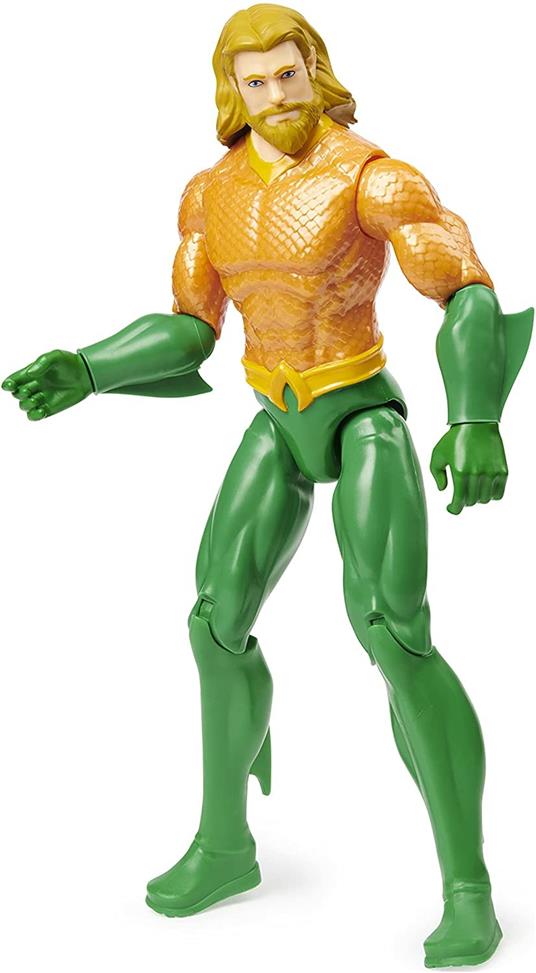 DC Comics - Aquaman, Personaggio Aquaman da 30 cm Articolato, dai 3 Anni - 4