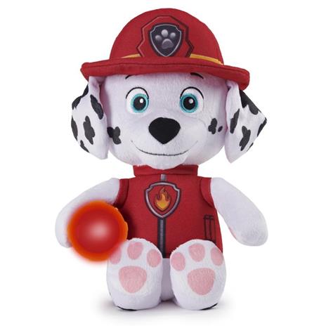 PAW Patrol , peluche Marshall da coccolare con torcia ed effetti sonori, per bambini dai 3 anni in su