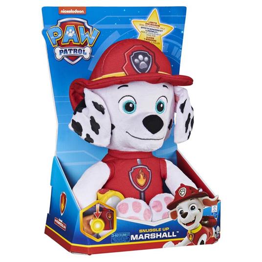 PAW Patrol , peluche Marshall da coccolare con torcia ed effetti sonori, per bambini dai 3 anni in su - 3