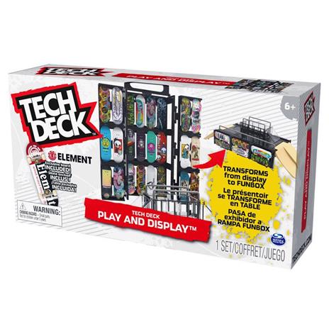 Tech Deck Set Play and Display con rampa trasformabile e custodia da trasporto con fingerboard esclusivo - 5