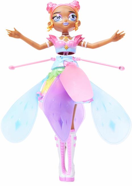 Hatchimals Pixies, Crystal Flyers, magica bambola volante Rainbow Glitter Idol con luci, giocattoli per bambine dai 6 anni in su - 3