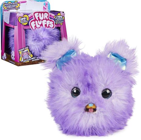 Spin Master Fur Fluffs , Pupper-Fluff, animale giocattolo interattivo a sorpresa con oltre 100 suoni e reazioni, per bambine dai 5 anni in su