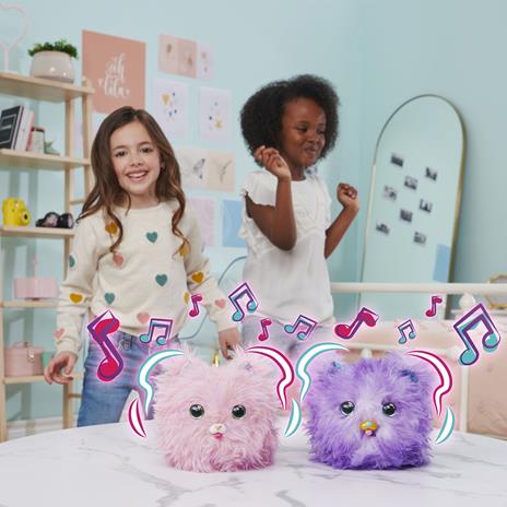 Spin Master Fur Fluffs , Pupper-Fluff, animale giocattolo interattivo a sorpresa con oltre 100 suoni e reazioni, per bambine dai 5 anni in su - 5