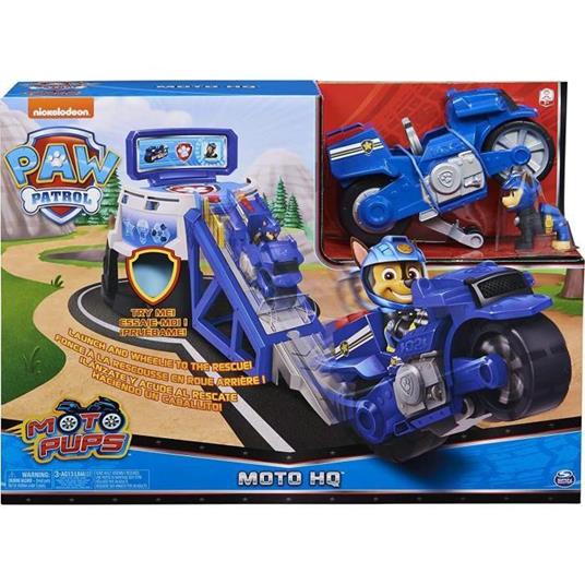 PAT PATROL PLAYSET MOTORCYCLE LAUNCHER PUPS Paw Patrol With Interactive Launcher + Chase Figure 6060233 Giocattolo per bambini 3 anni e + - 3