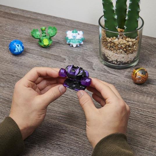 Bakugan Confezione da 5 Geogan Brawler, Geogan esclusivi Surturan e Sluggler e 3 action figure collezionabili - 3