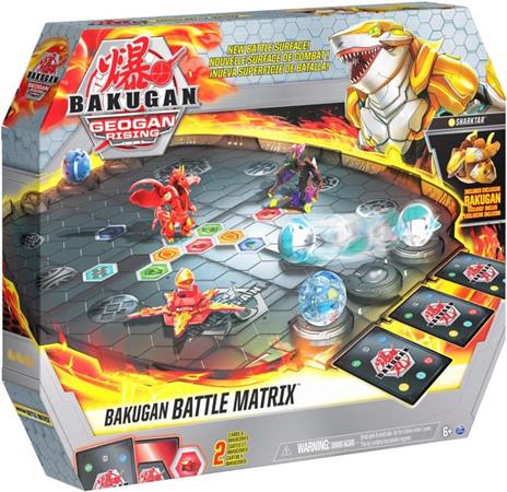 Bakugan Battle Matrix, tabellone di gioco deluxe con esclusivo Gold Sharktar, per bambini dai 6 anni in su - 4