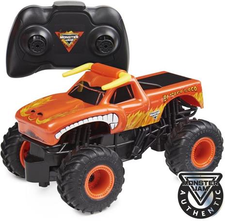 Monster Jam , veicolo Monster Truck ufficiale El Toro Loco con radiocomando, in scala 1:24, 2,4 GHz, per bambini dai 4 anni in su