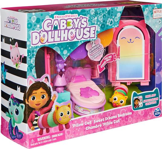 GABBY'S DOLLHOUSE Le stanze della casa - Camera da letto - Spin Master - Casa  delle bambole e Playset - Giocattoli